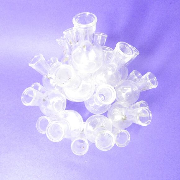 Floral Design Glass Mini Vase Centerpiece Vintage Plant Propagation Cluster - Picture 13 of 16